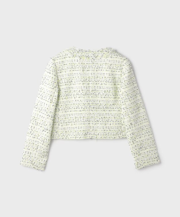 GRACE CONTINENTAL ミックスツイードジャケット イエロー