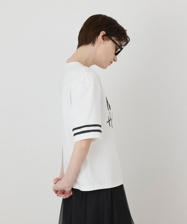 GRACE CONTINENTAL カレッジロゴプリントTシャツ ホワイト