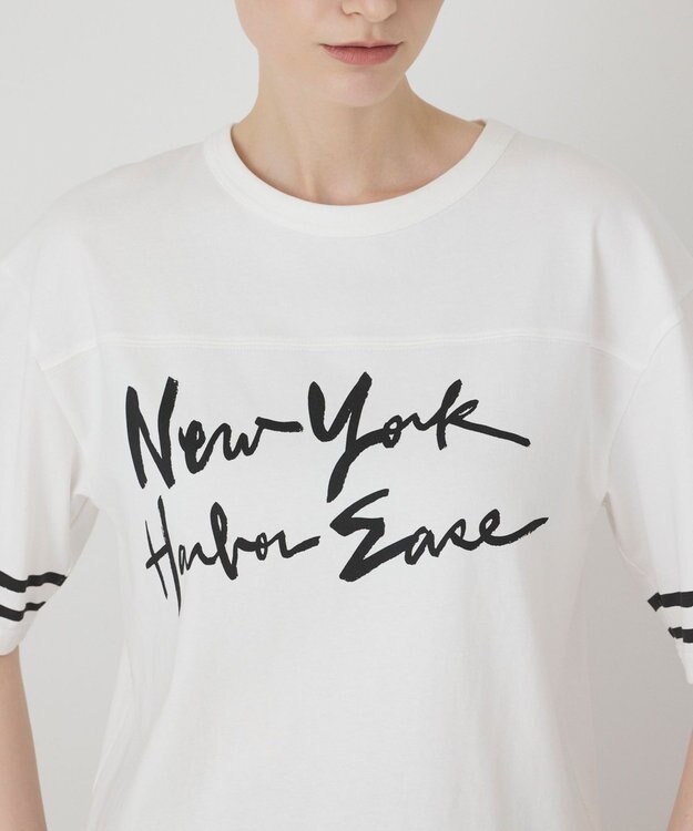 GRACE CONTINENTAL カレッジロゴプリントTシャツ ホワイト