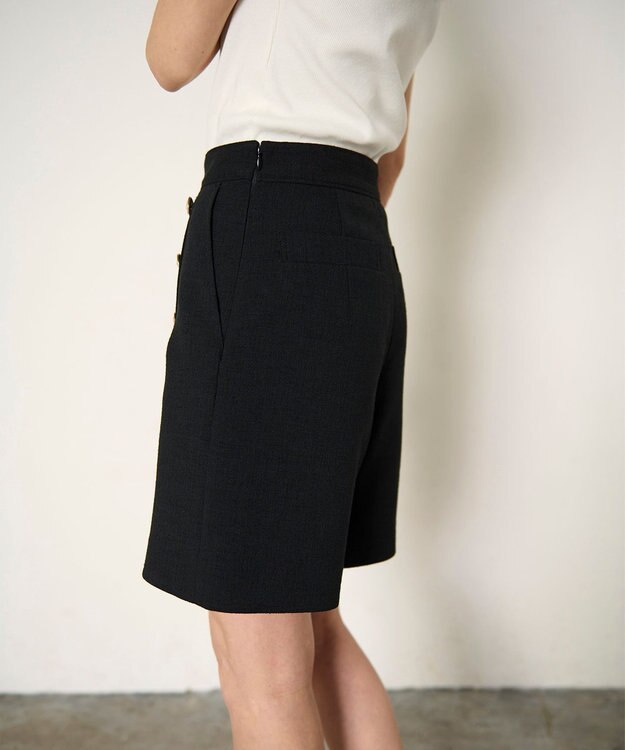 GRACE CONTINENTAL ブッチャーショートパンツ ブラック