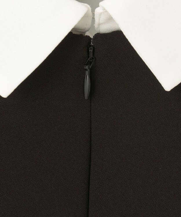 GRACE CONTINENTAL ダブルクロスドレス バイカラー