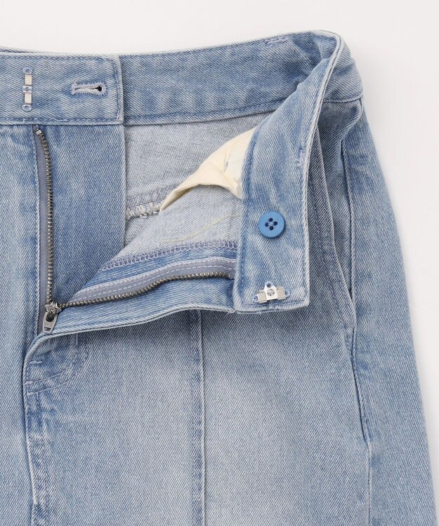 GRACE CONTINENTAL デニムタイトロングスカート サックス