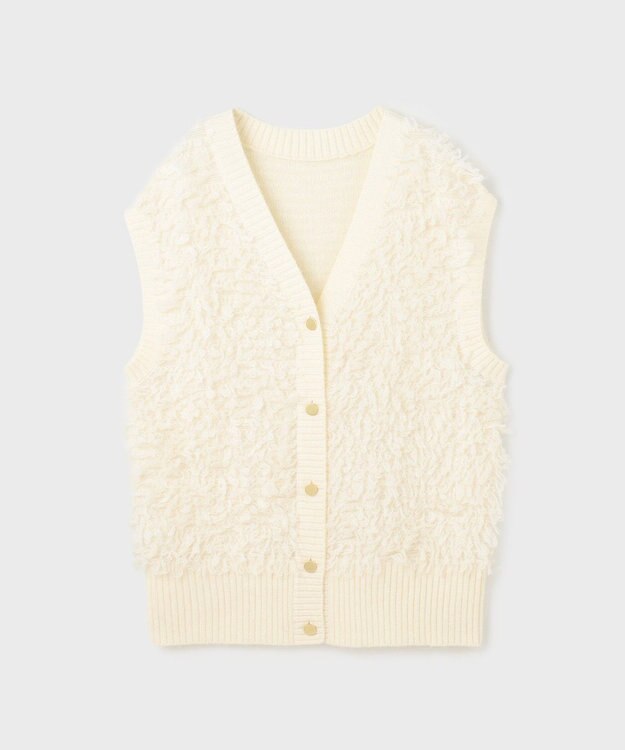 GRACE CONTINENTAL ループニットベスト ホワイト