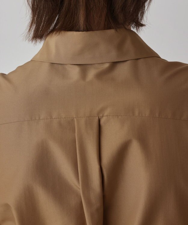 GRACE CONTINENTAL トリアセコットンワンピース キャメル