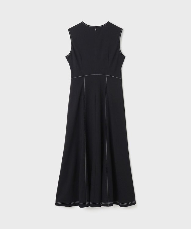 GRACE CONTINENTAL ステッチカットワンピース ブラック