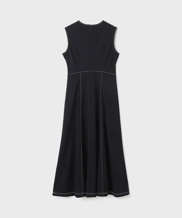 GRACE CONTINENTAL ステッチカットワンピース ブラック