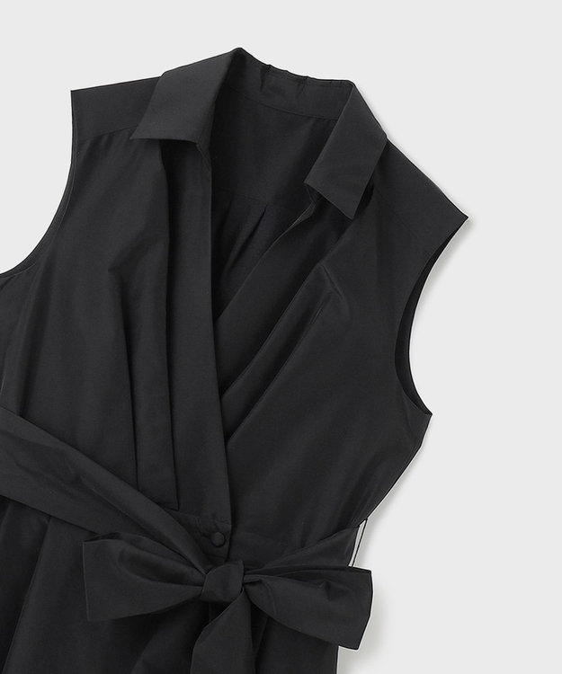 GRACE CONTINENTAL トリアセコットンワンピース ブラック