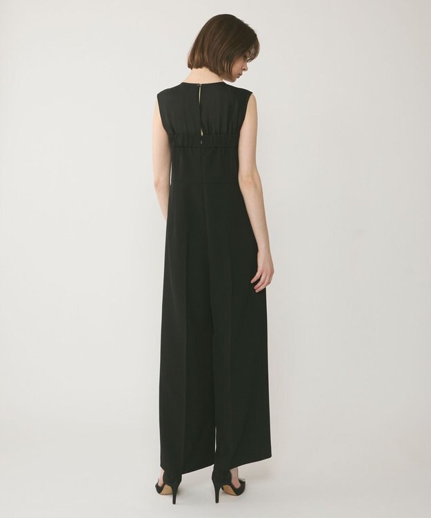 GRACE CONTINENTAL オーガン切替サロペ ブラック