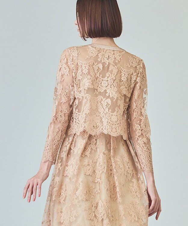 GRACE CONTINENTAL リバーレースジャケット ベージュ