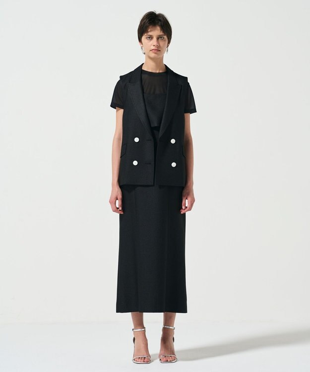 GRACE CONTINENTAL レイヤードキャミワンピース ブラック