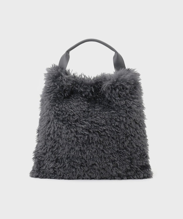 GRACE CONTINENTAL ファービッグトート チャコール