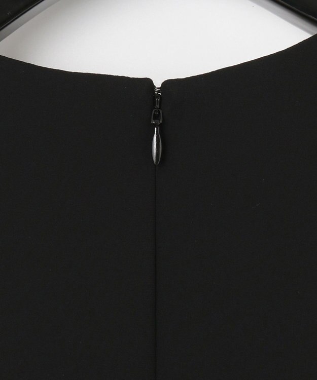 GRACE CONTINENTAL カラーブロックプリーツワンピース ブラック