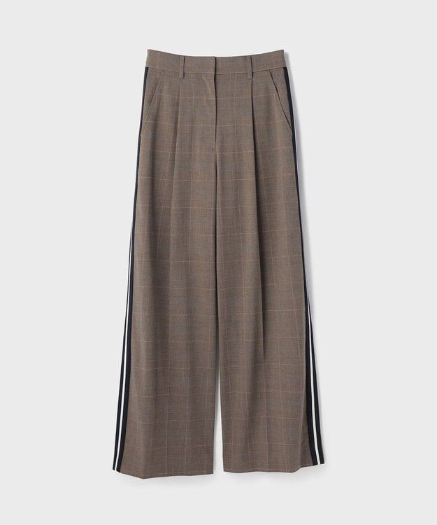 GRACE CONTINENTAL サイドラインパンツ ブラウン