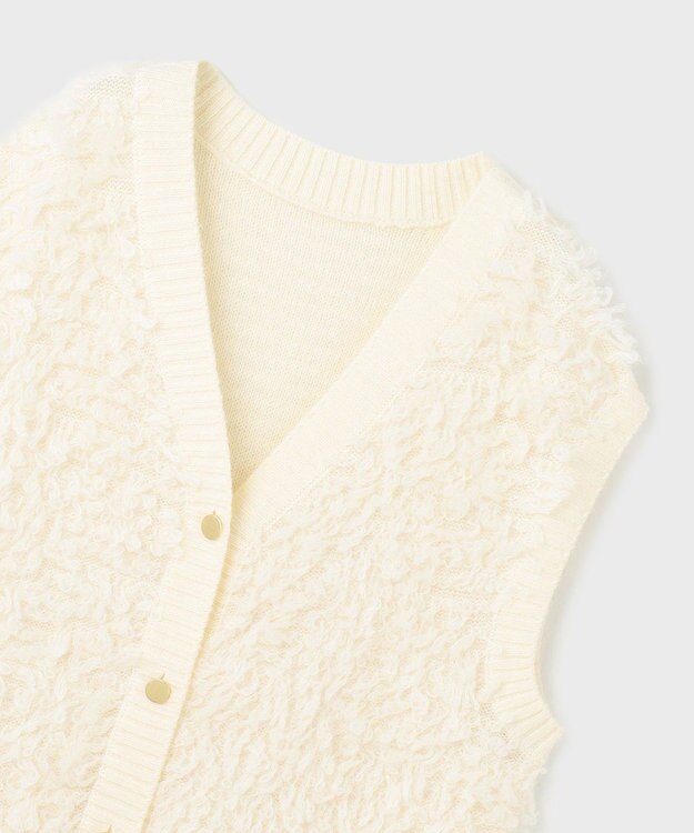 GRACE CONTINENTAL ループニットベスト ホワイト