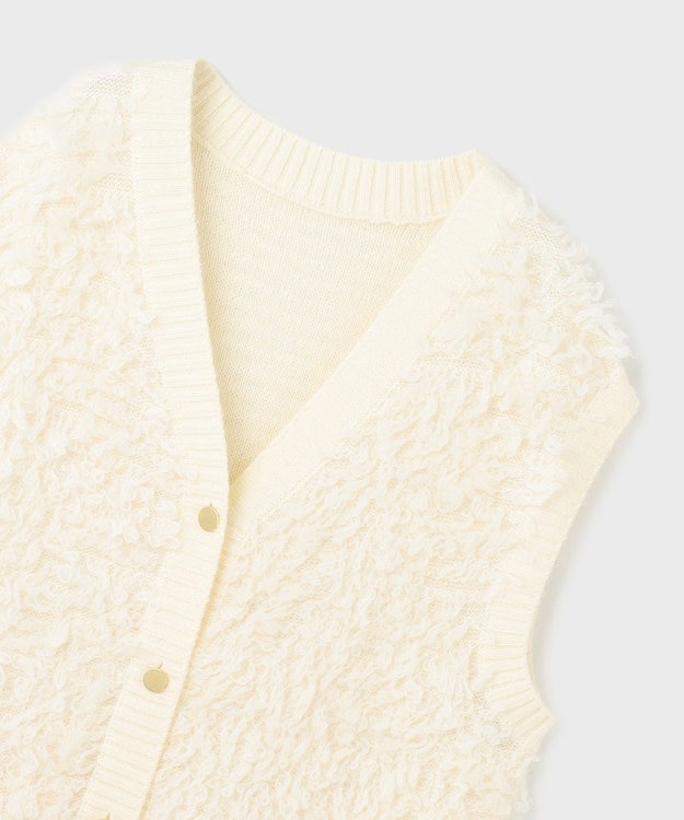 GRACE CONTINENTAL ループニットベスト ホワイト