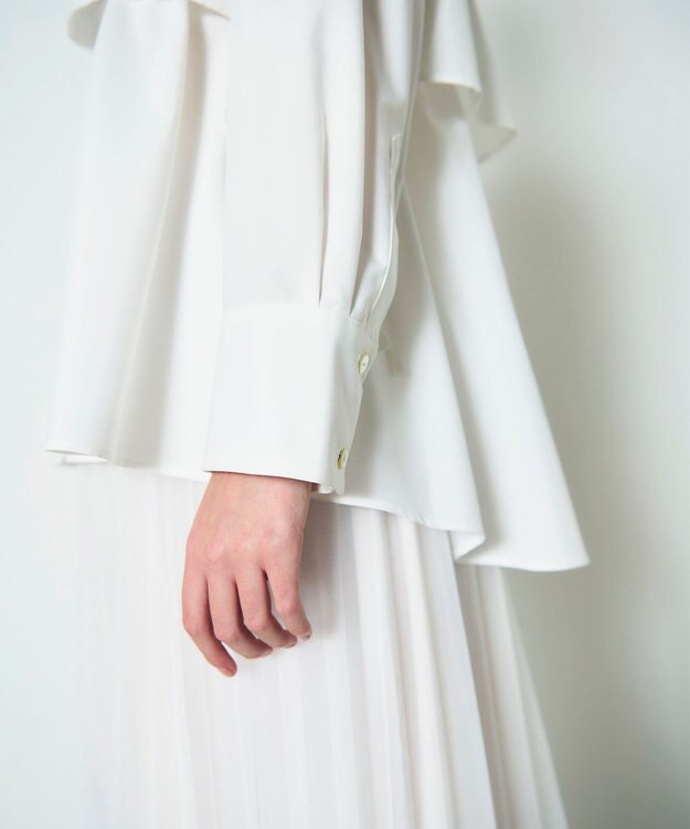 GRACE CONTINENTAL レイヤードドロストシャツ ホワイト