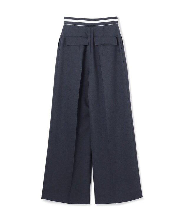 GRACE CONTINENTAL タックワイドパンツ ネイビー
