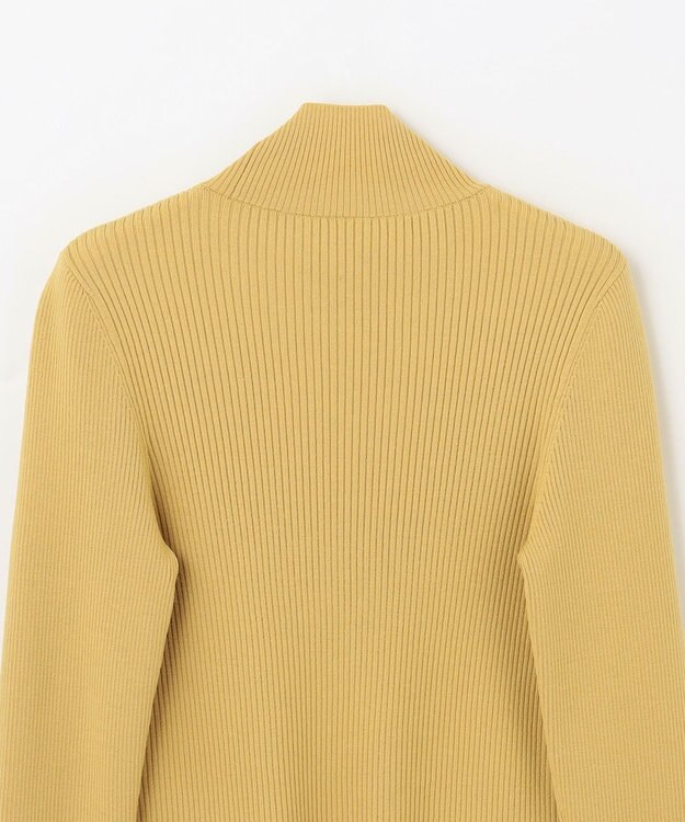 GRACE CONTINENTAL ビジューリブニットトップ イエロー