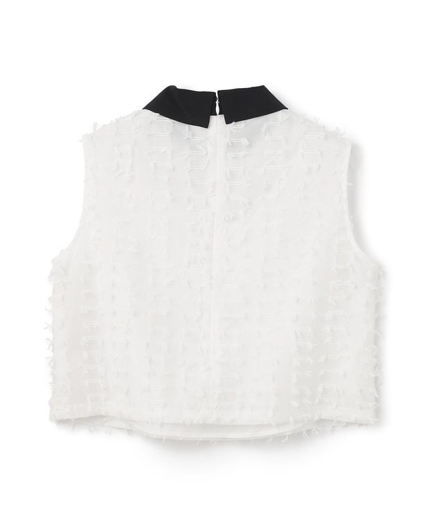 GRACE CONTINENTAL シアージャガード トップ ホワイト