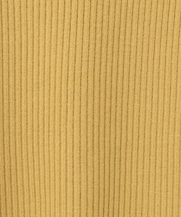 GRACE CONTINENTAL ビジューリブニットトップ イエロー