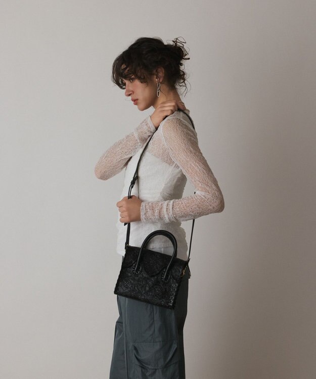 GRACE CONTINENTAL Mini RS Handbag ブラック