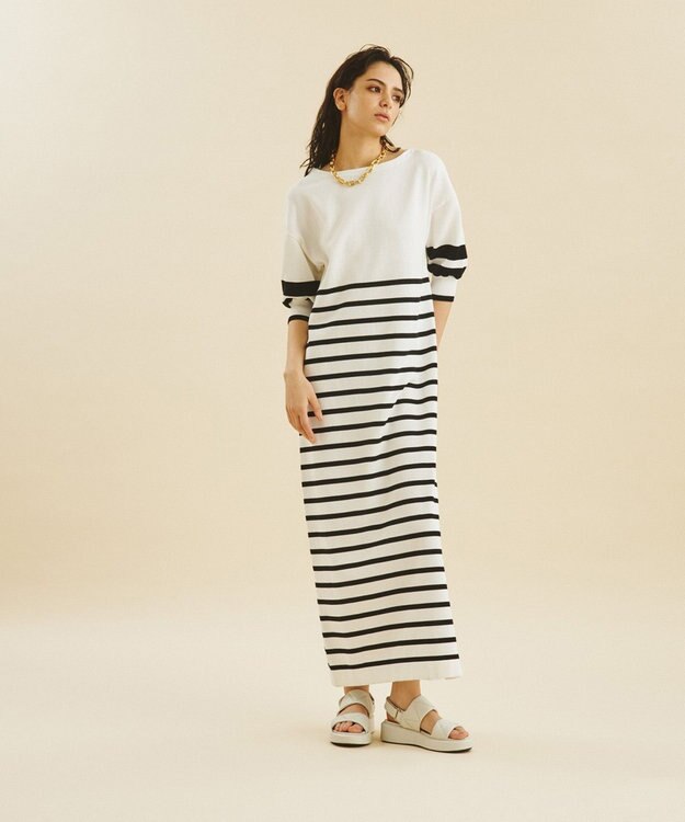 GRACE CONTINENTALグレースコンチネンタルボーダーニットワンピース ボーダーニットロングワンピース / GRACE CONTINENTAL | GRACE