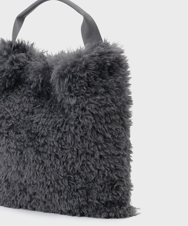 GRACE CONTINENTAL ファービッグトート チャコール