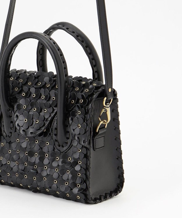 GRACE CONTINENTAL Flower Motif MS ブラック