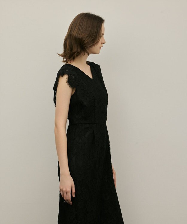 GRACE CONTINENTAL コードレースサロペット ブラック