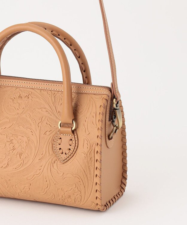 GRACE CONTINENTAL Mini Boston Bag キャメル