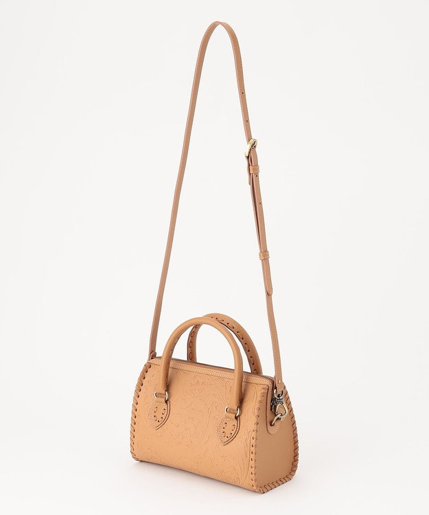 GRACE CONTINENTAL Mini Boston Bag キャメル