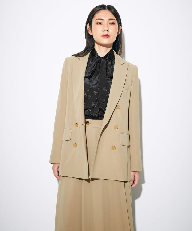 【美品】グレースコンチネンタル フードワークジャケット ツイードフードレザージャケット / GRACE CONTINENTAL | GRACE