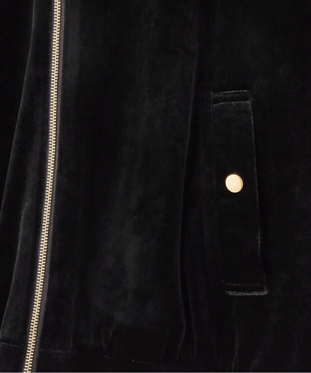 GRACE CONTINENTAL トリアセベロアフーディー ブラック