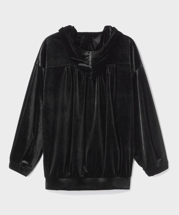 GRACE CONTINENTAL トリアセベロアフーディー ブラック