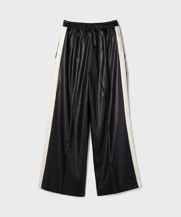 GRACE CONTINENTAL レザーライクパンツ ブラック