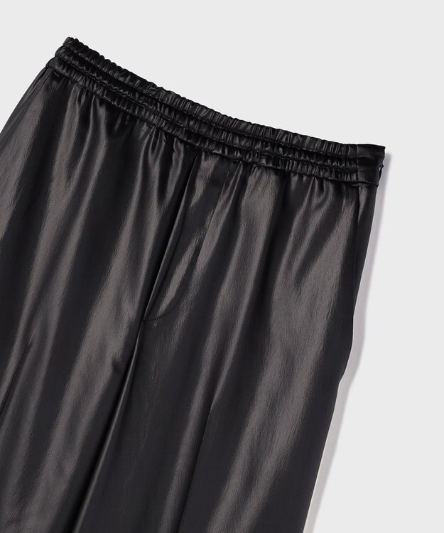 GRACE CONTINENTAL レザーライクパンツ ブラック