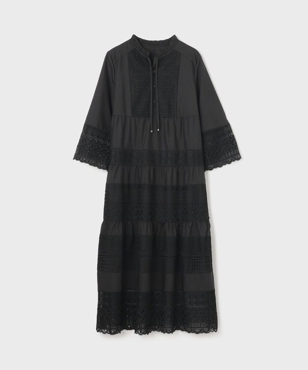 GRACE CONTINENTAL レースコンビワンピース ブラック