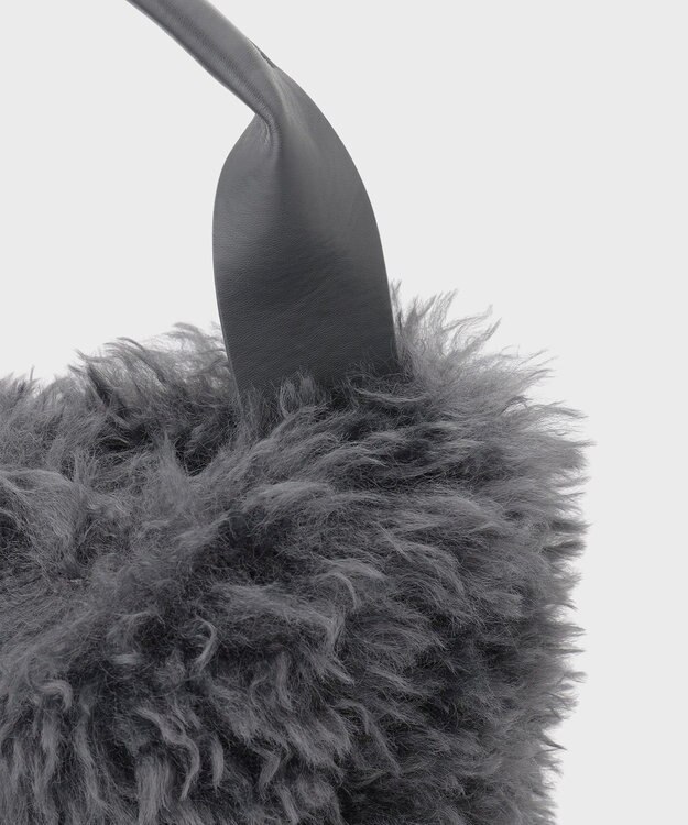 GRACE CONTINENTAL ファービッグトート チャコール