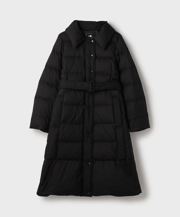 GRACE CONTINENTAL ファーカラーロングダウン ブラック