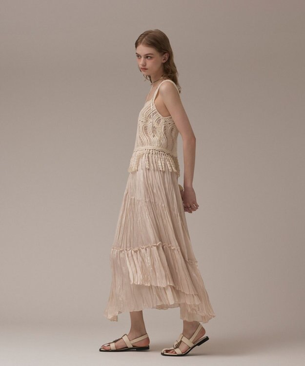 GRACE CONTINENTAL クロシェレースキャミ キナリ