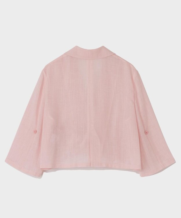 GRACE CONTINENTAL リネンライクシアージャケット ピンク
