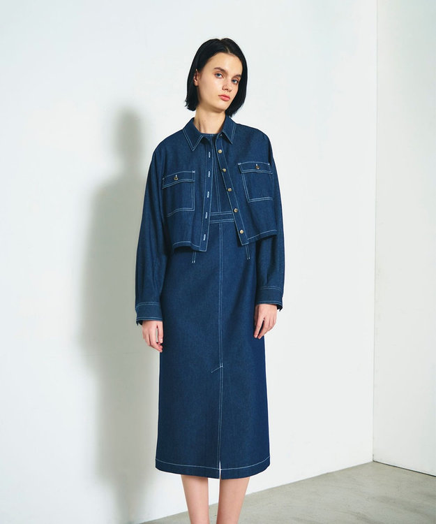 GRACE CONTINENTAL セットデニムワンピース インディゴ