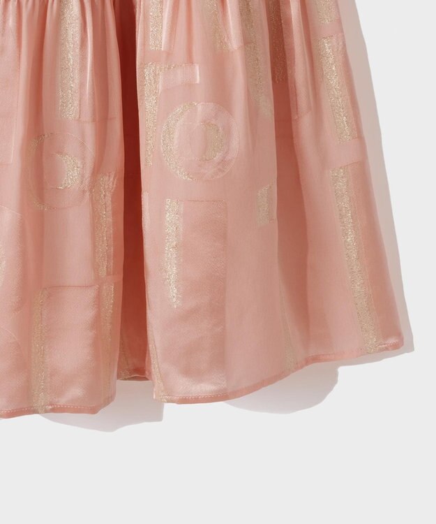 GRACE CONTINENTAL ラメジャガードサテンスカート ピンク