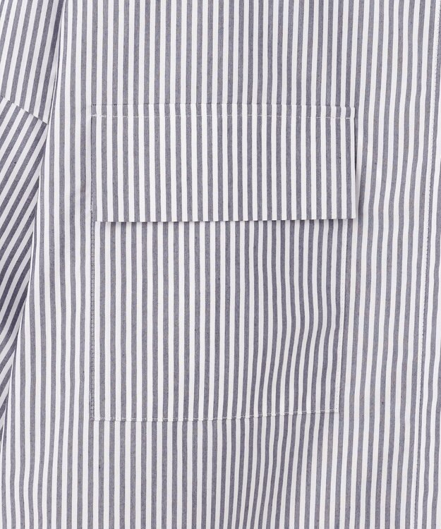 GRACE CONTINENTAL バックコンシャスシャツ ストライプ