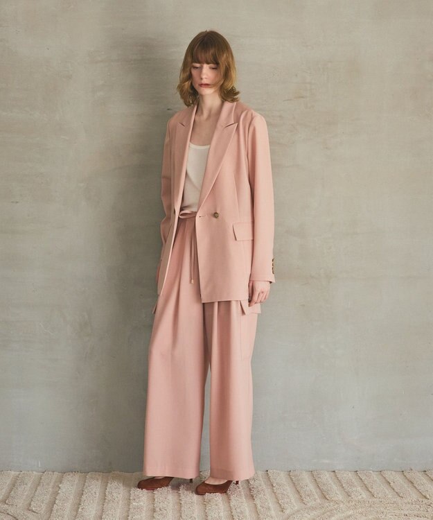 GRACE CONTINENTAL ワイドイージーカーゴパンツ ピンク