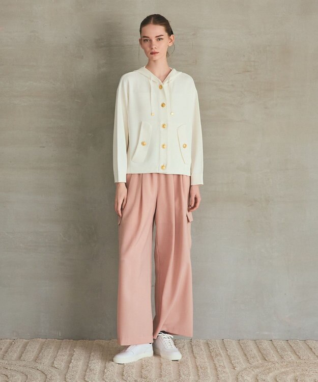 GRACE CONTINENTAL ワイドイージーカーゴパンツ ピンク