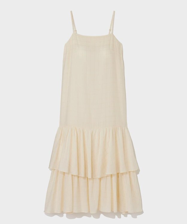 GRACE CONTINENTAL ラメチェックキャミドレス キナリ