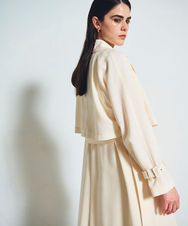 GRACE CONTINENTAL ストレッチスラブ3WAYコート キナリ