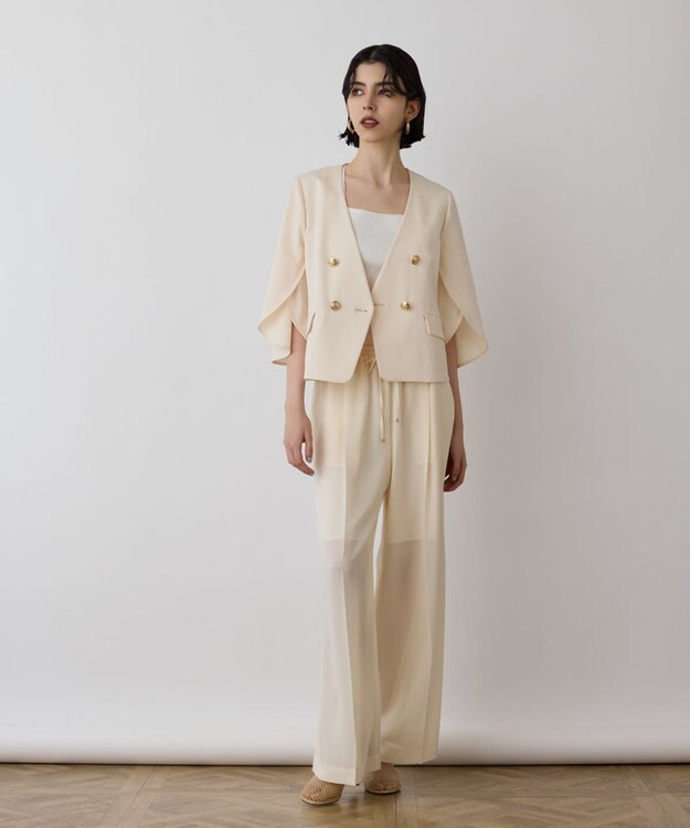 GRACE CONTINENTAL ラップスリーブジャケット キナリ