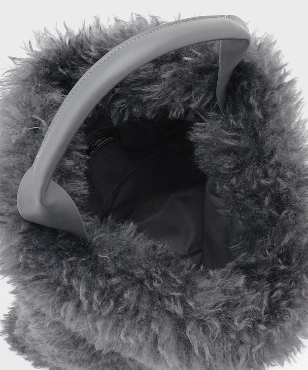 GRACE CONTINENTAL ファービッグトート チャコール